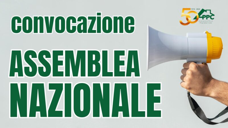 Convocazione assemblea nazionale